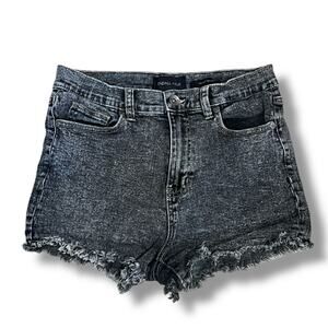 Kendall‎ + Kylie Black Denim Cutoff Shorts "The Drifter" Highrise 28